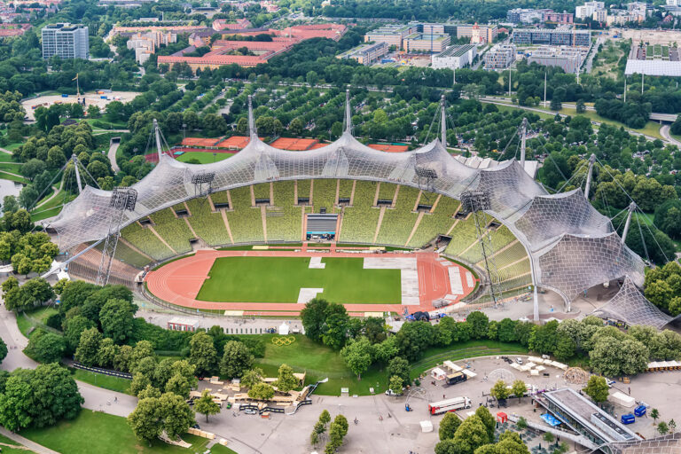Betonabtrag beim Münchner Olympiastadion