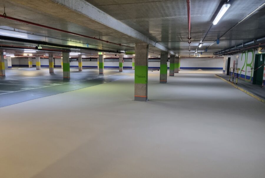 Bodenbeschichtung Tiefgarage Bürokomplex
