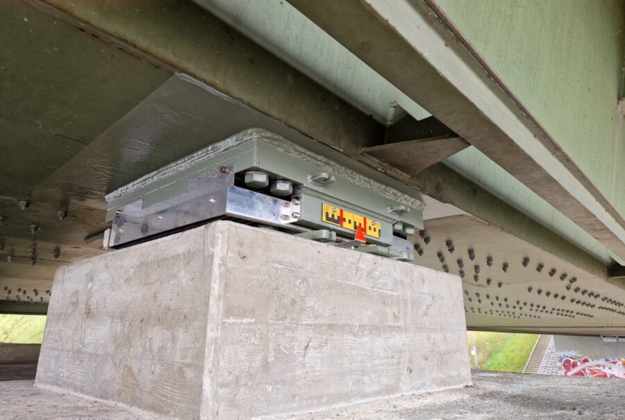 Brückenlagerwechsel Brückenunterseite